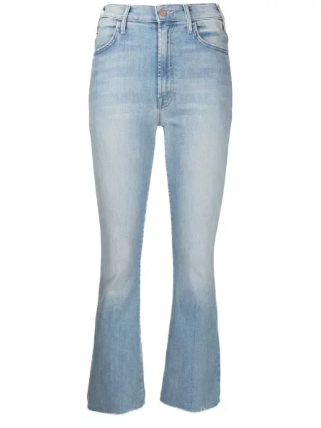 Cropp blugi cu croială tip bootcut Mother albastru