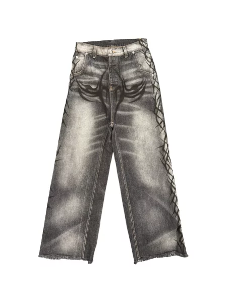 Široké džíny Hellstar šedé