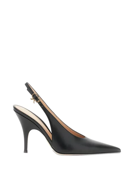 Pantofi cu toc Gianvito Rossi cu cataramă negru