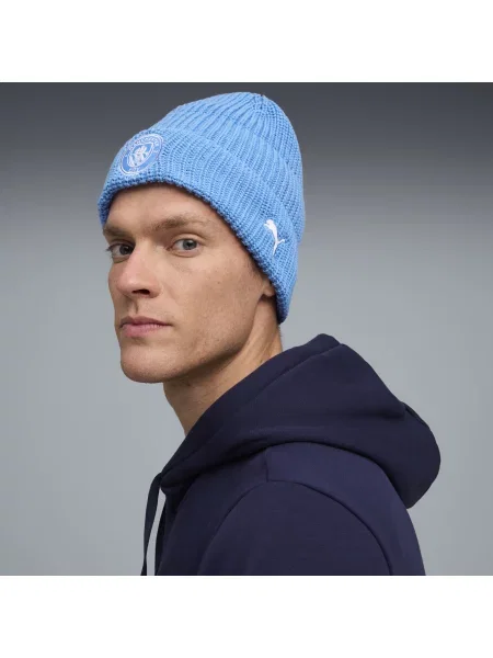 Czapka beanie Essentials Manchester City PUMA biała