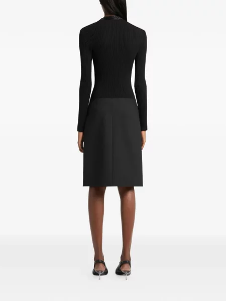 Gulerat tricou Courreges negru