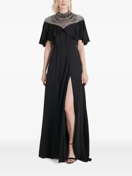 Rochie maxi Temperley London negru