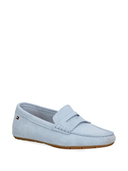 Кожени лоуфъри Tommy Hilfiger синьо