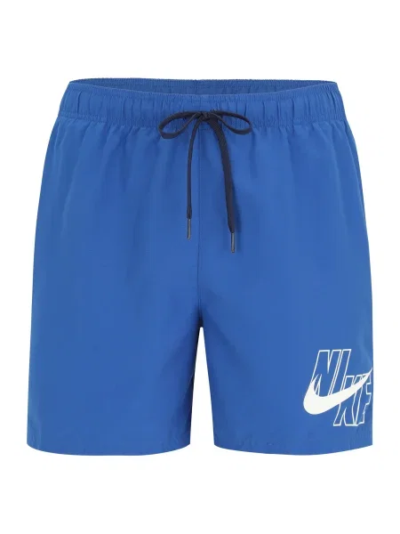 Plavecké šortky Nike Logo Solid 5" Volley game royal bílé