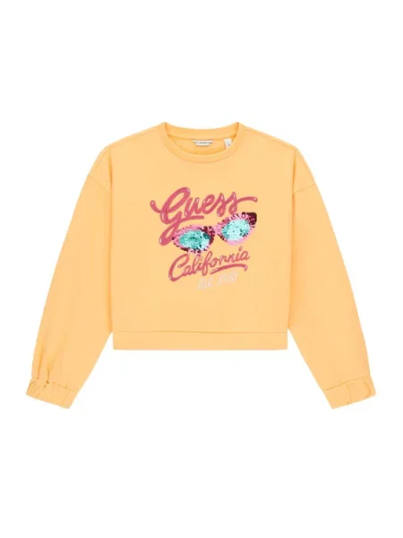 Guess Bluza żółty
