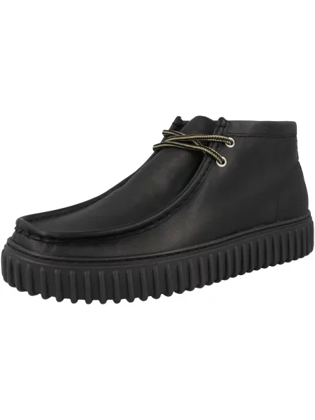 Clarks Šnurovacia obuv Torhill Hi čierna