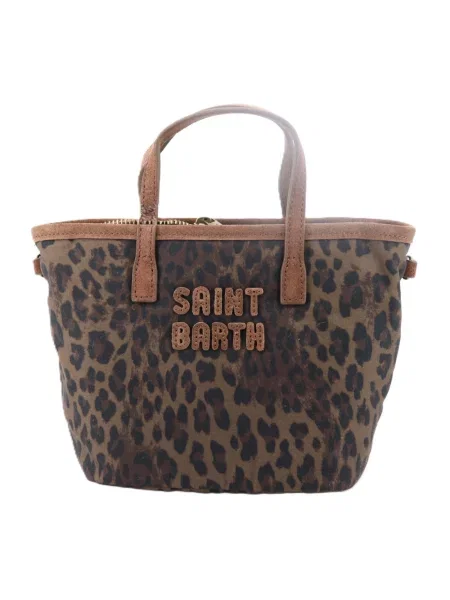 Shopperka Mc2 Saint Barth zamszowa brązowa