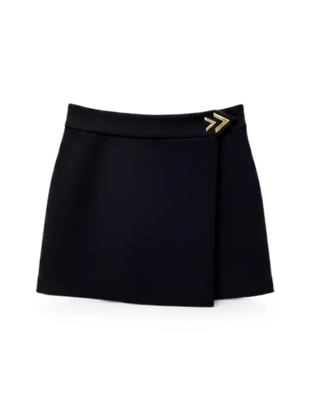 Fusta mini Valentino Garavani plic negru