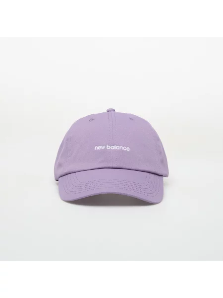 Czapka z daszkiem New Balance 6 Panel Linear Logo lila fioletowa
