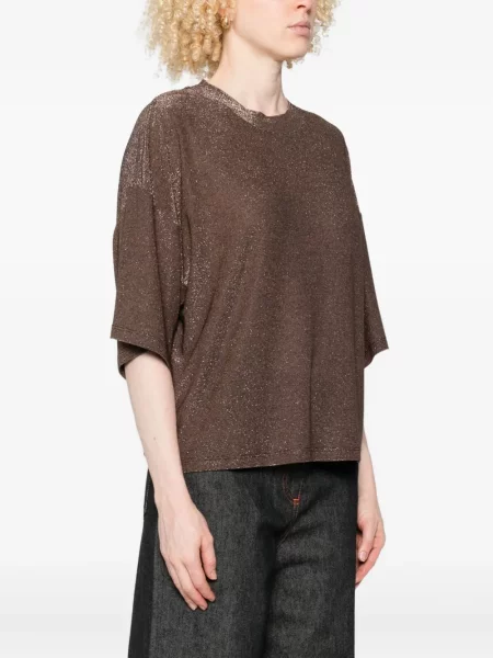 Tricou Niu' scurt maro