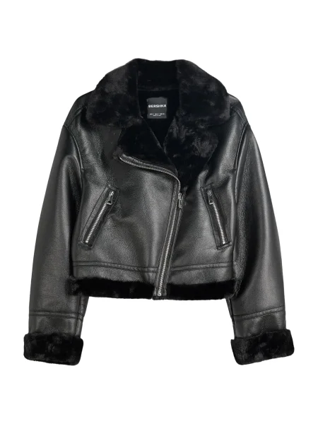 Bershka Prehodna jakna črna