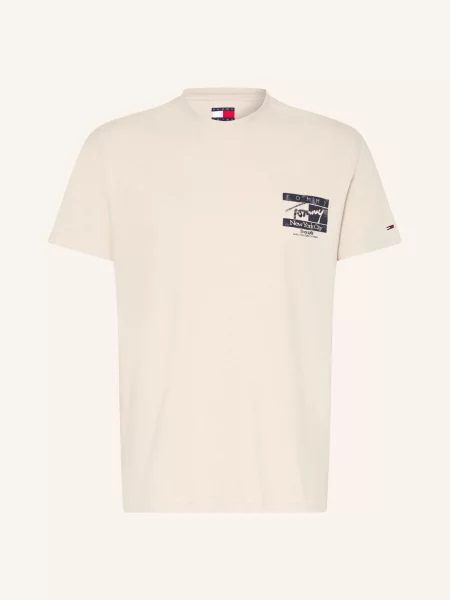 Tommy Jeans Tričko béžová