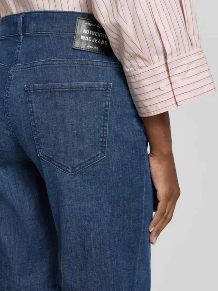 Szorty jeansowe z wpuszczanymi model Summer Clean' Mac granatowe