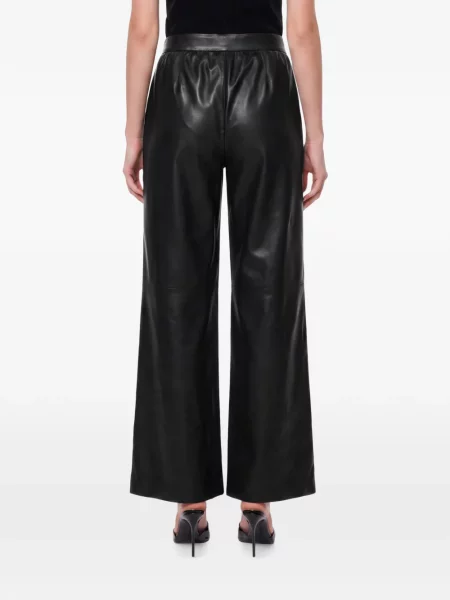 Pantaloni Forte_forte din piele verde