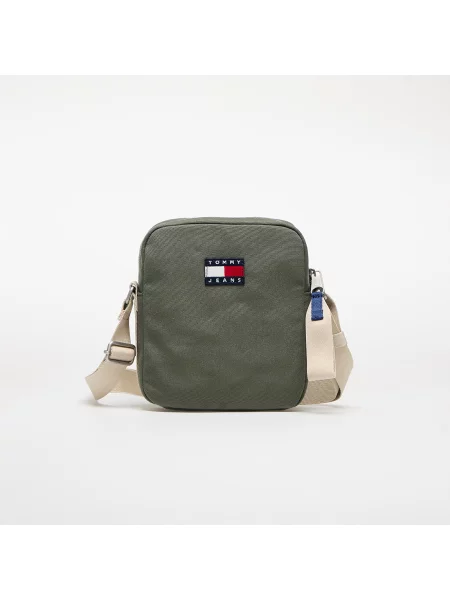Geantă Tommy Jeans Retro Cool Reporter Bag Green 2 l kaki