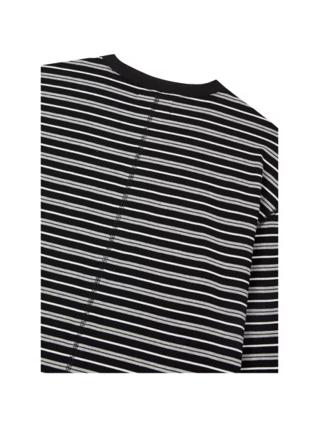 Lung tricou Tomboy negru