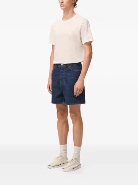 Džínové šortky Ami Paris s 5 kapsami modré