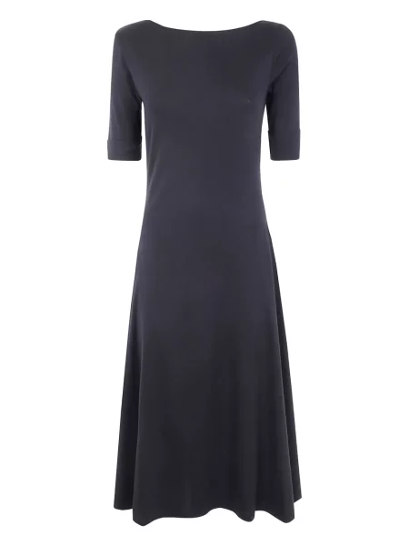 Rochie midi Lauren Ralph Lauren până la genunchi de costum negru