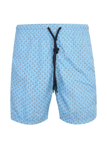 Pantaloni scurți Drumohr cu imagine albastru