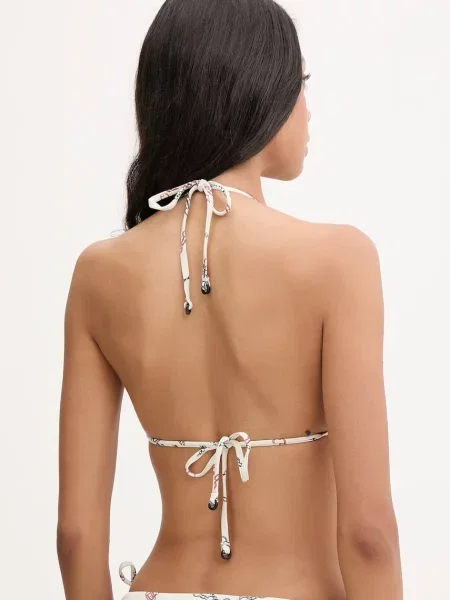 Tommy Hilfiger Góra od bikini Biały beżowy