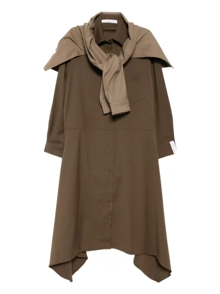 Sukienka Rokh garniturowa brązowa