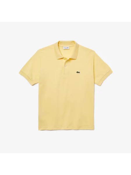 Lacoste Koszulka Polo Oryginał Petit Piqué żółta