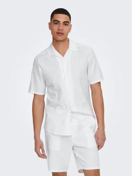 Only & Sons Košile Caiden offwhite bílá
