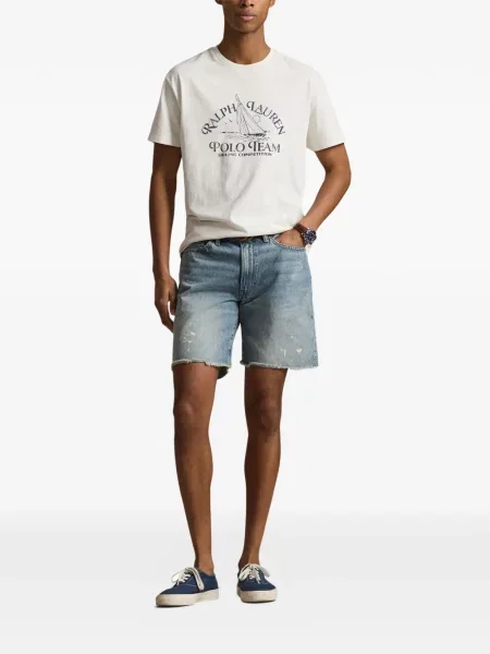 Ριγέ δερμάτινος κάλτσες Polo Ralph Lauren με κορδόνι μαύρο