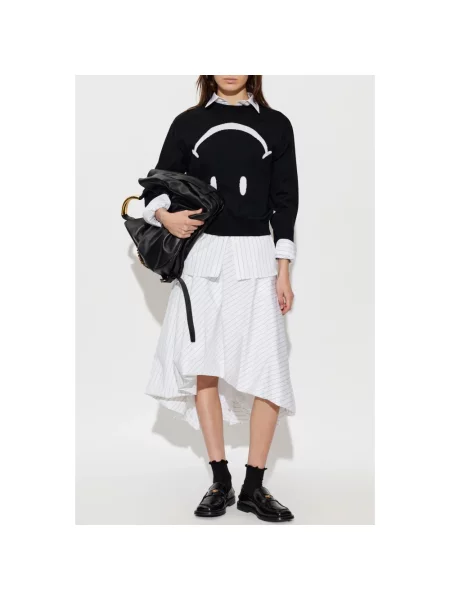Sweter Moschino wełniany czarny
