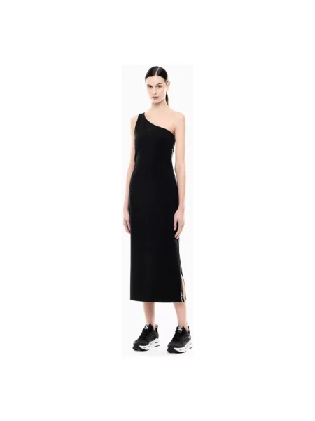Długa sukienka maxi Ea7 Emporio Armani czarna