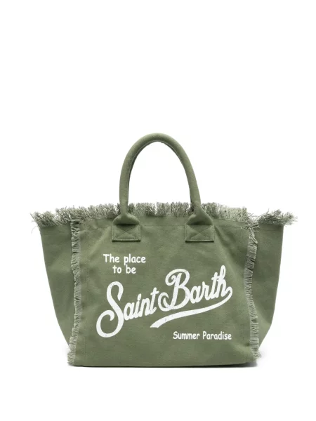 Shopper táska Mc2 Saint Barth zöld