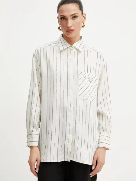 Košile Marella BALLATA relaxed s klasickým límcem béžová