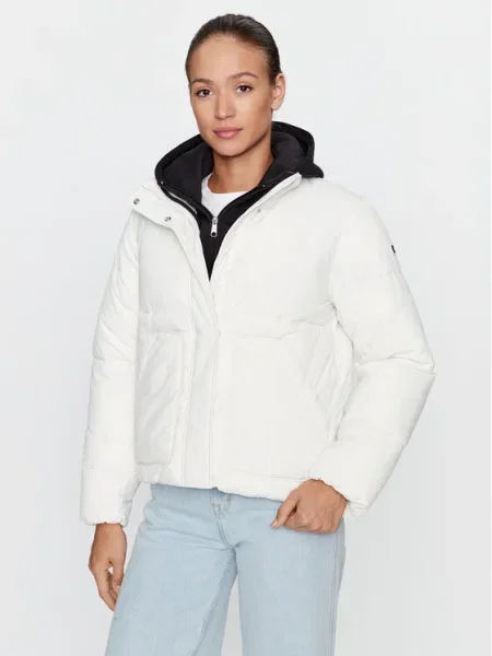 Champion Преходно яке Jacket Екрю Custom Fit