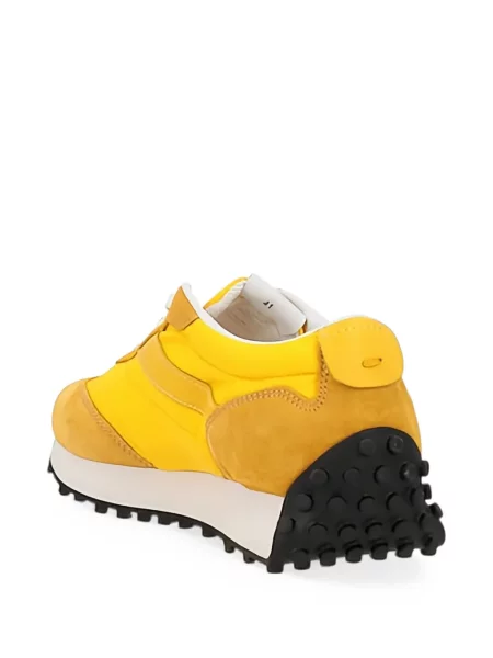 Fűzős csipkés sneaker Doucal's sárga