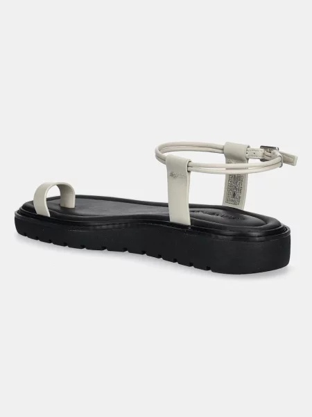 Sandály Calvin Klein Jeans ROPE TOE POST SANDAL LTH MG béžová