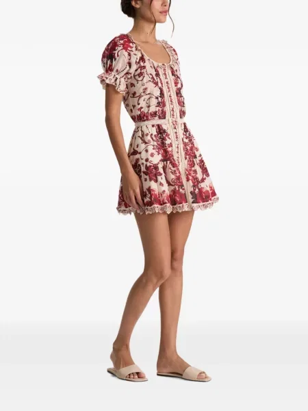 Rochie mini Alice + Olivia alb