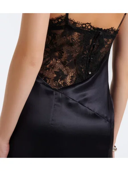 Rochie Isabel Marant din satin negru