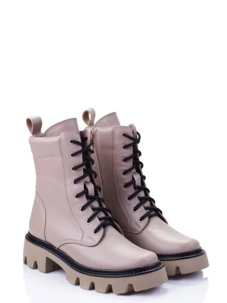 Кожаные ботинки Marco Piero бежевые