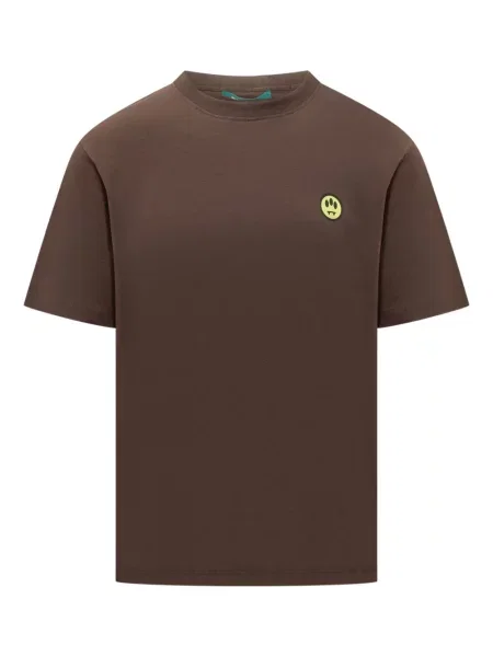 Tričko Barrow s potiskem jersey hnědé