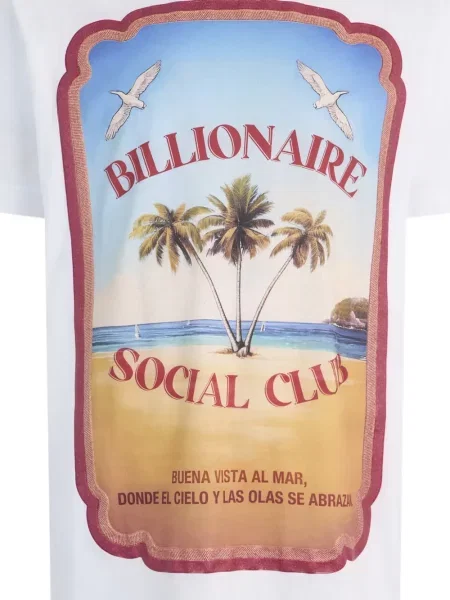 Tricou Billionaire cu imagine alb