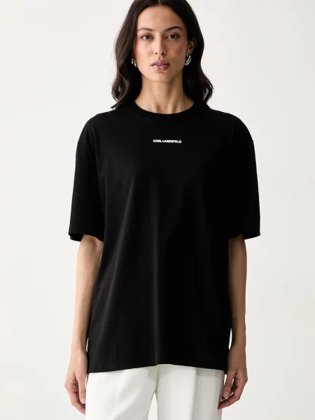 Karl Lagerfeld tricou pentru femei din negru