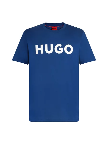 HUGO Tricou Dulivio / alb albastru