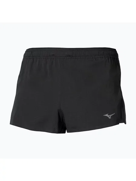 Pantaloni scurți de alergare pentru bărbați Mizuno Tech Light Split black negru