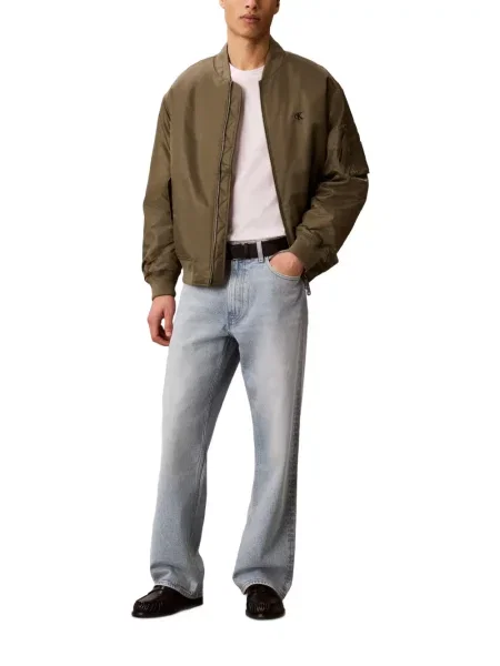 Geacă bomber Calvin Klein cu imagine verde