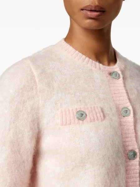 Cardigan Versace de mohair roz