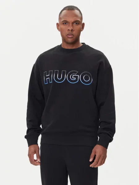 HUGO Džemperis Nogocrew juoda