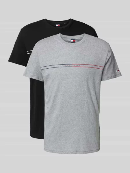 T-shirt z nadrukiem z logo Tommy Jeans czerwona