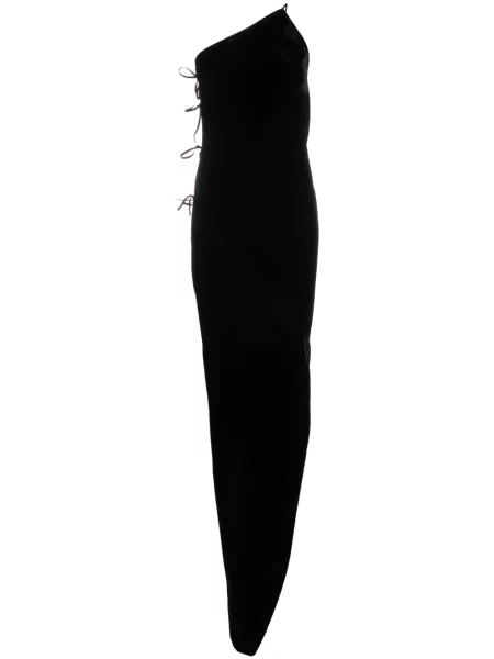 Rochie Rick Owens de mătase de costum negru