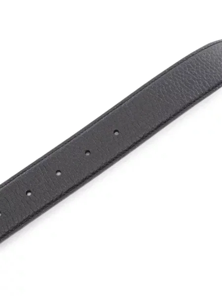 Cu centură curea Ferragamo din piele negru