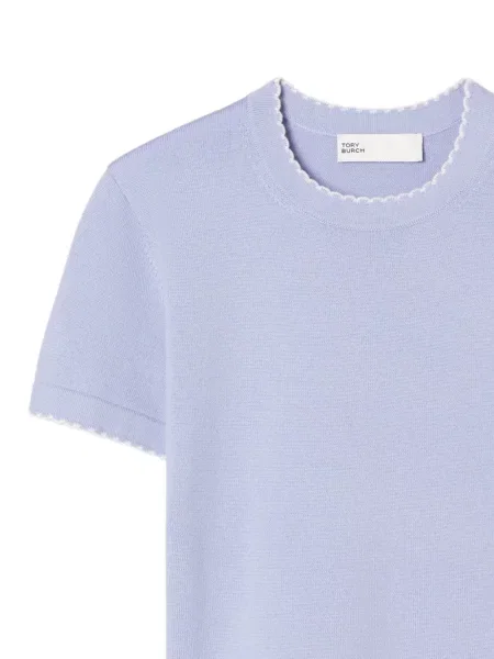 Top Tory Burch de lână violet
